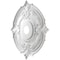 Ekena Millwork Attica PVC Medallion (Canopies up to 7 3/4"), 22"OD x 3 1/2"ID x 1"P, Metallic Champagne Pink CMP22ATFCP - alternate 3